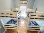 Two Twin Bunk Room with Shared Bathroom